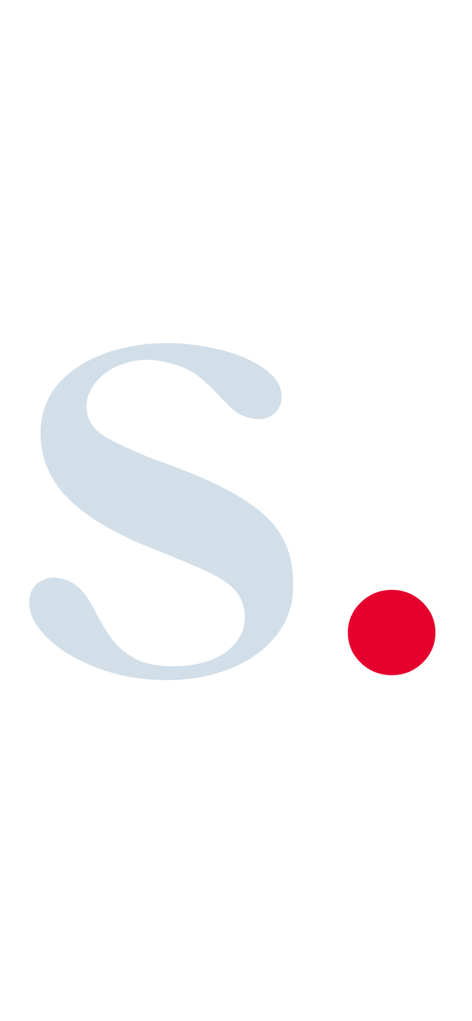 Scrib.'s S. baby blue logo