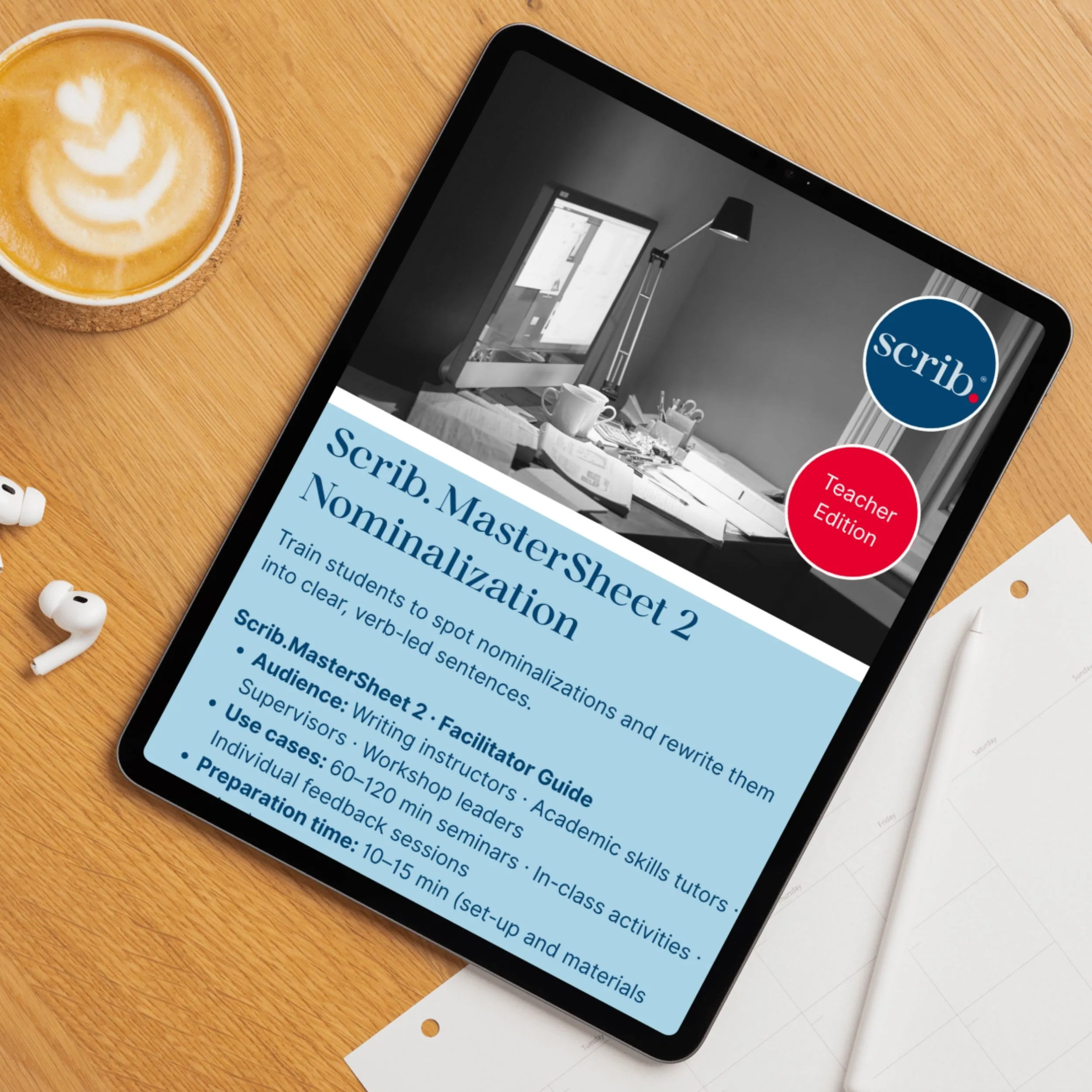 Cover Scrib. MasterSheet 2: Nominalization (Teacher edition)