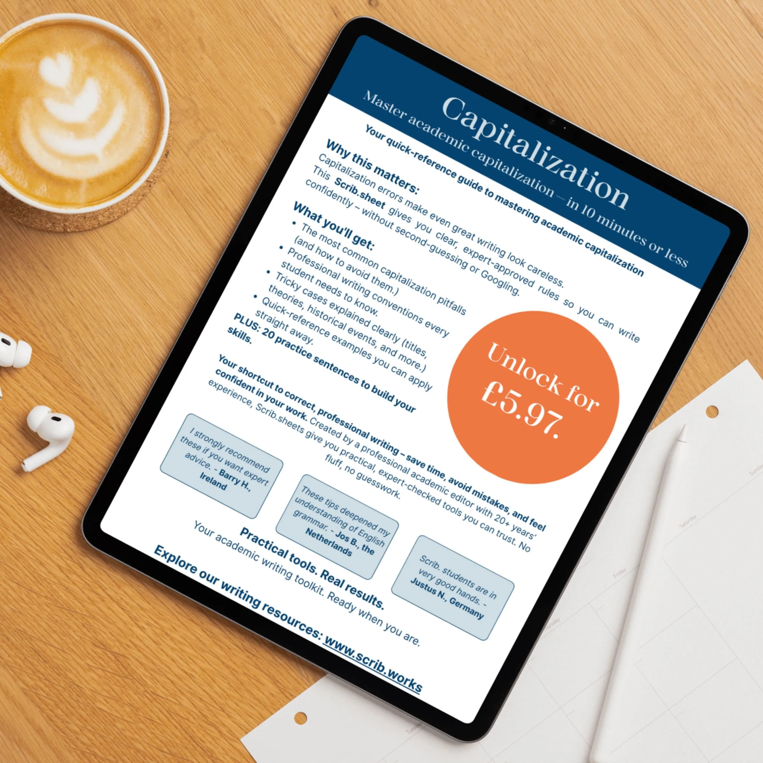 Cover Scrib.sheet 2: Capitalization