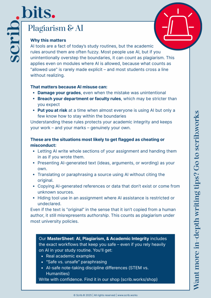 Scrib.bit: Plagiarism & AI